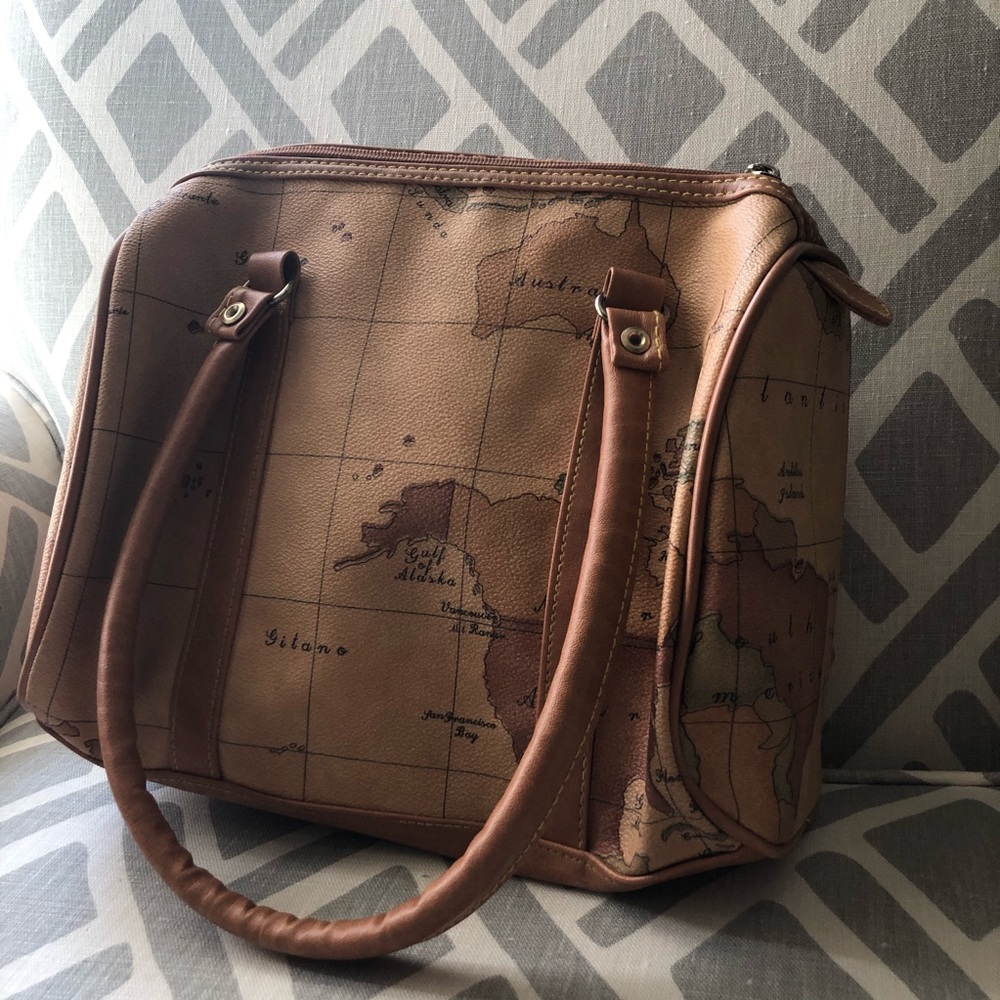 Vintage Gitano Map Purse